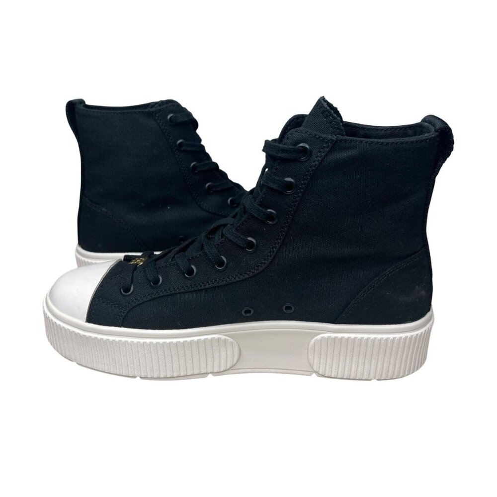 PF Flyers Unixes High-Top Black Canvas Sneakers Womens Size 9 Mens 7.5 - Picture 9 of 12